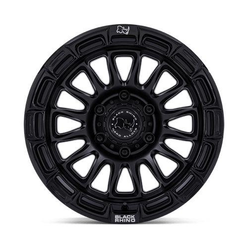 17x8.5 Black Rhino BR025 Rival Matte Black W/ Gloss Black Lip Wheel 5x5 (10mm)