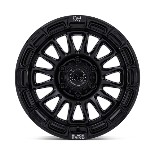 17x8.5 Black Rhino BR025 Rival Matte Black W/ Gloss Black Lip Wheel 5x5 (10mm)