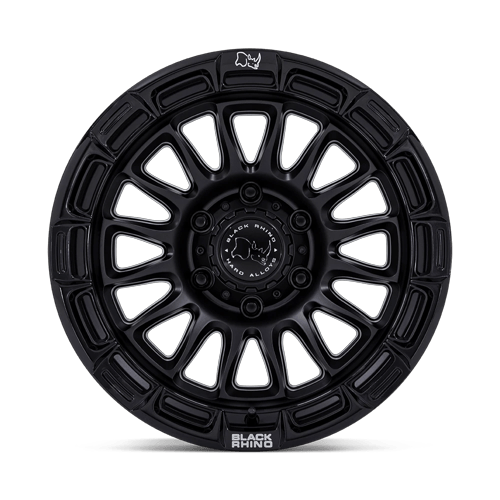 17x8.5 Black Rhino BR025 Rival Matte Black W/ Gloss Black Lip Wheel 6x5.5 (25mm)