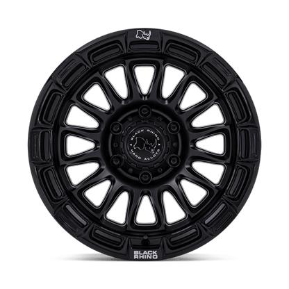 17x8.5 Black Rhino BR025 Rival Matte Black W/ Gloss Black Lip Wheel 6x5.5 (25mm)