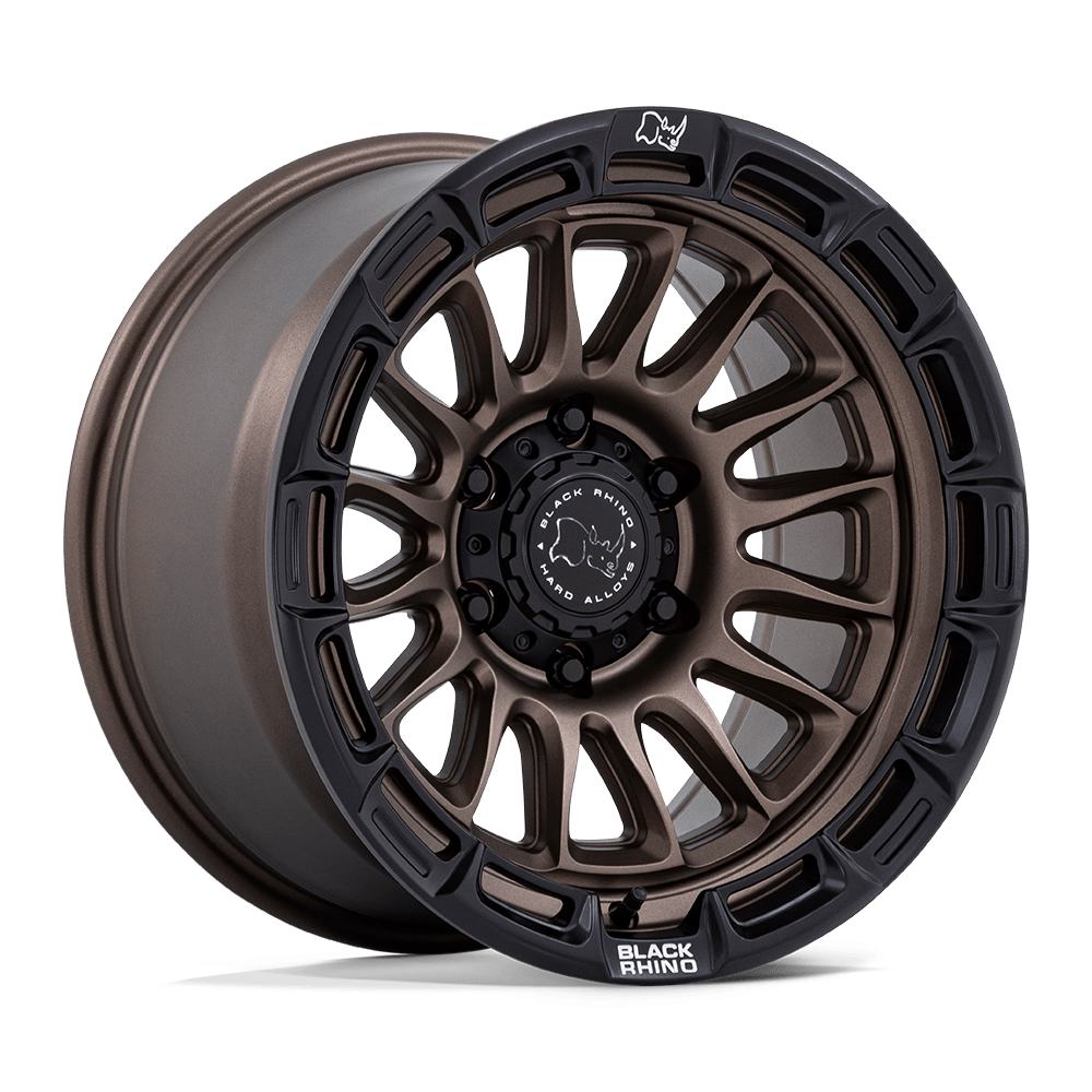 17x9 Black Rhino BR025 Rival Burnt Bronze W/ Matte Black Lip Wheel 5x5 (-12mm)