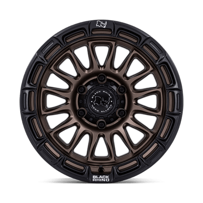 17x9 Black Rhino BR025 Rival Burnt Bronze W/ Matte Black Lip Wheel 5x5 (-12mm)