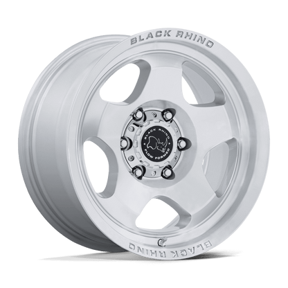 17x8 Black Rhino BR031 Sol Glossy Silver Machined Face Wheel 6x135 (38mm)