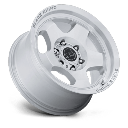17x8 Black Rhino BR031 Sol Glossy Silver Machined Face Wheel 6x4.5 (20mm)