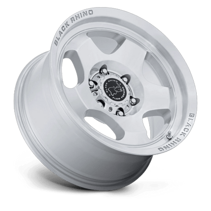 17x8.5 Black Rhino BR031 Sol Glossy Silver Machined Face Wheel 5x5 (0mm)