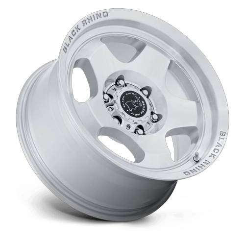 17x8 Black Rhino BR031 Sol Glossy Silver Machined Face Wheel 5x110 (38mm)