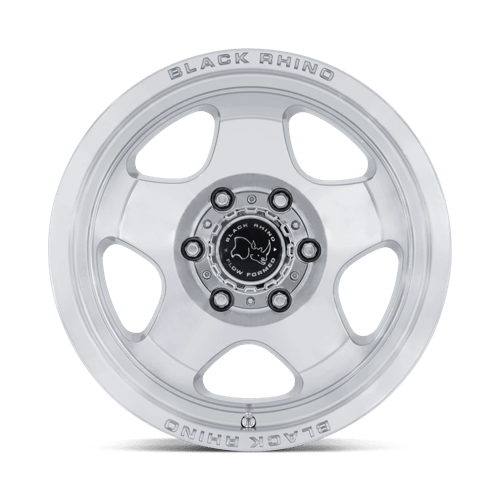 17x8 Black Rhino BR031 Sol Glossy Silver Machined Face Wheel 6x4.5 (20mm)