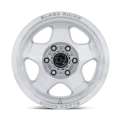 17x8 Black Rhino BR031 Sol Glossy Silver Machined Face Wheel 5x4.5 (20mm)