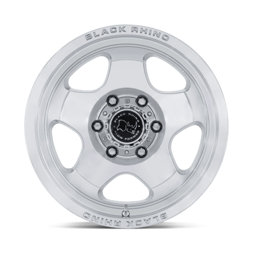 17x8 Black Rhino BR031 Sol Glossy Silver Machined Face Wheel 5x4.5 (20mm)