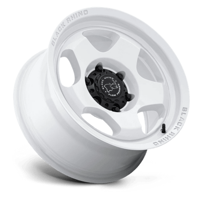 17x9 Black Rhino Hard Alloys BR031 Sol Glossy White Wheel 6x120 (12mm)