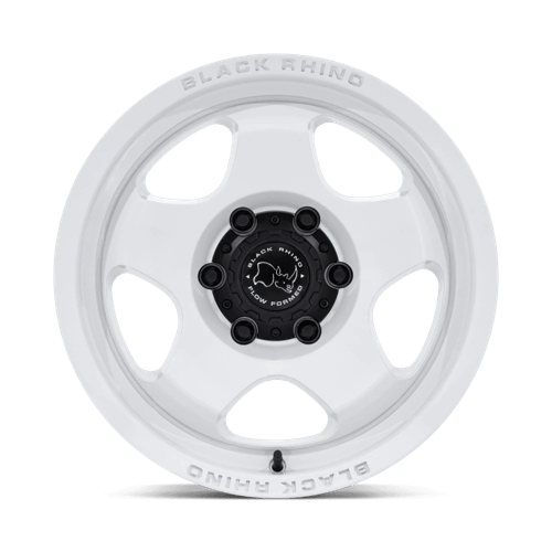 17x8.5 Black Rhino Hard Alloys BR031 Sol Glossy White Wheel 5x5 (0mm)