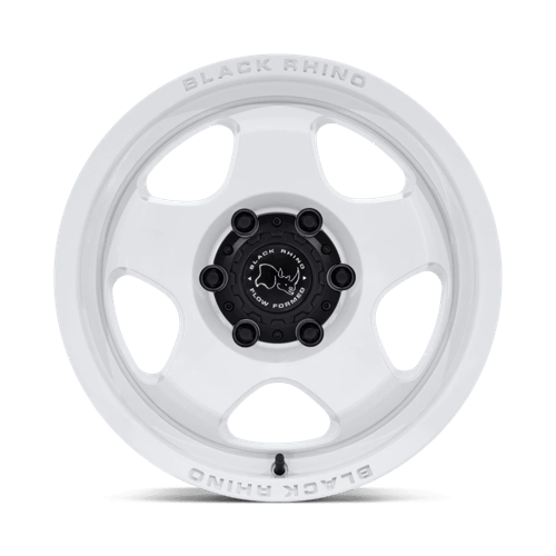 17x8 Black Rhino Hard Alloys BR031 Sol Glossy White Wheel 6x135 (38mm)