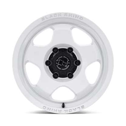 17x8 Black Rhino Hard Alloys BR031 Sol Glossy White Wheel 6x135 (38mm)
