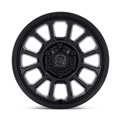 17x8 Black Rhino Hard Alloys BR033 Alta Matte Black Wheel 6x5.5 (32mm)