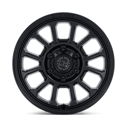 17x8 Black Rhino Hard Alloys BR033 Alta Matte Black Wheel 6x5.5 (32mm)