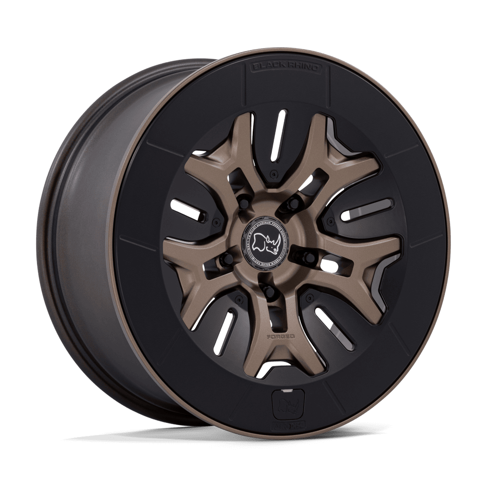 20x8.5 Black Rhino BR406 Rockledge Matte Bronze FORGED Wheel 5x5.5 (35mm)
