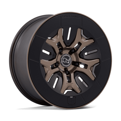 20x8.5 Black Rhino BR406 Rockledge Matte Bronze FORGED Wheel 5x5.5 (35mm)