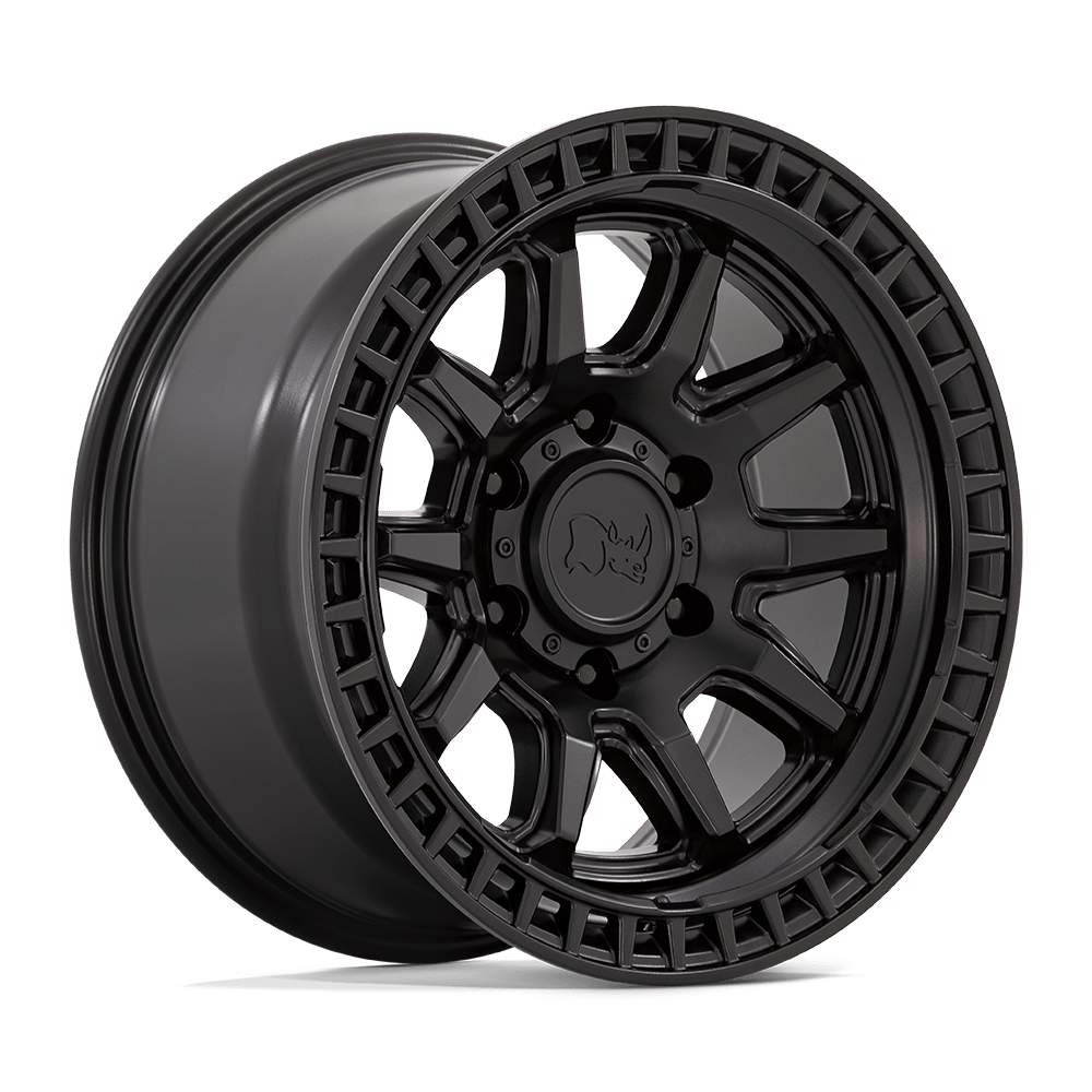 17x8.5 Black Rhino Calico Matte Black Wheel 5x5 (0mm)