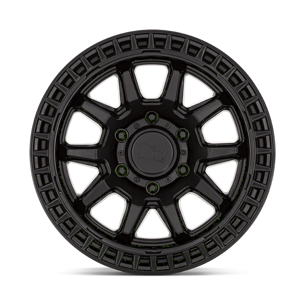17x8.5 Black Rhino Calico Matte Black Wheel 5x5 (34mm)