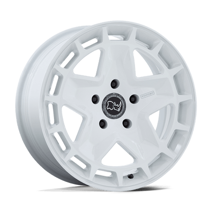 18x8 Black Rhino Corsica Gloss White Wheel 5x130 (20mm)
