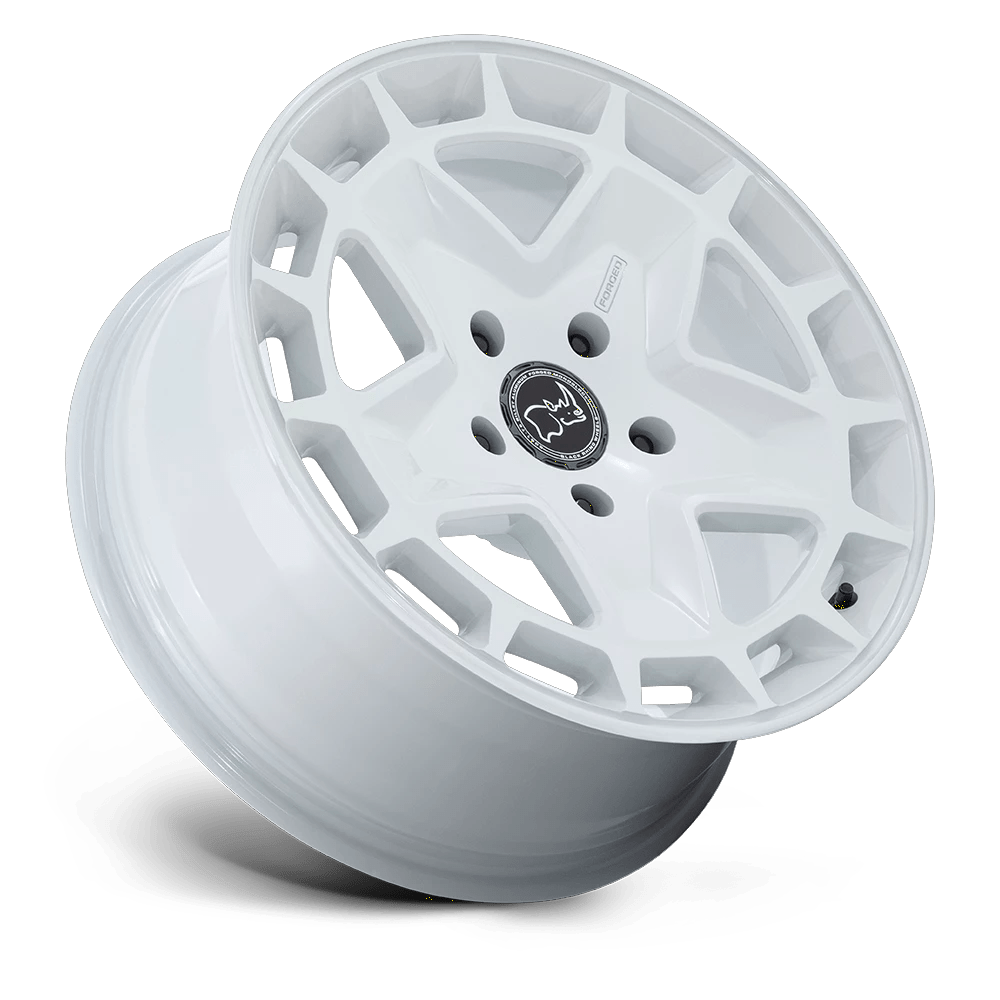 18x8 Black Rhino Corsica Gloss White Wheel 5x130 (20mm)