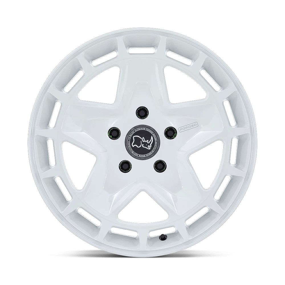 18x8 Black Rhino Corsica Gloss White Wheel 5x130 (20mm)