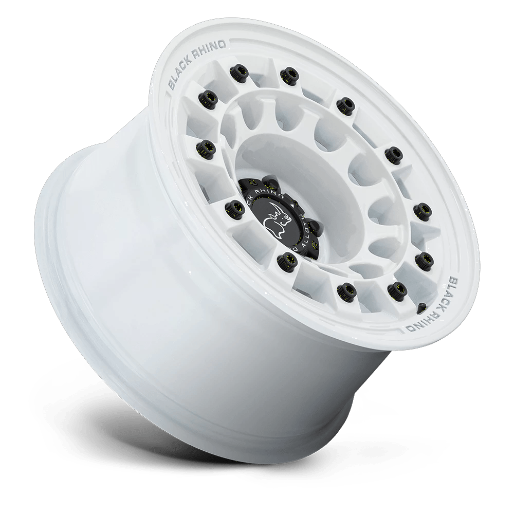 17x8 Black Rhino Fuji Gloss White Wheel 6x5.5 (20mm)