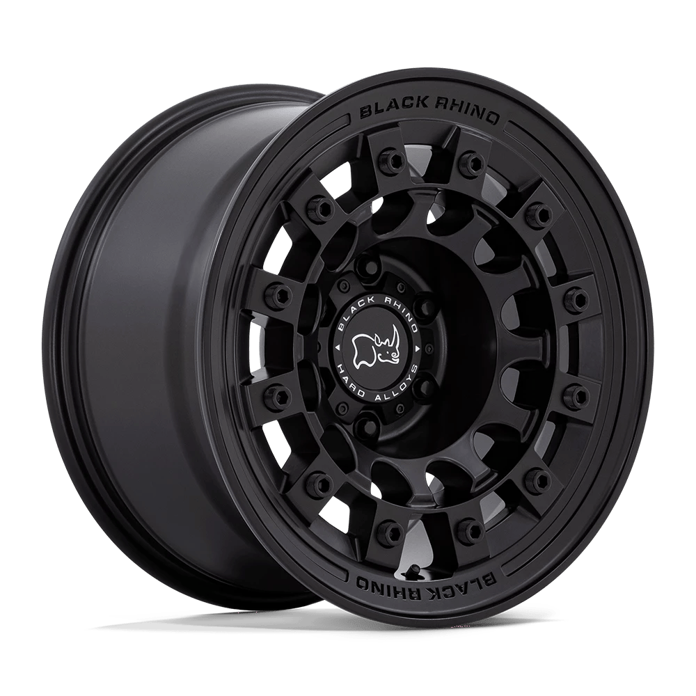 17x8 Black Rhino Fuji Matte Black Wheel 6x5.5 (20mm)