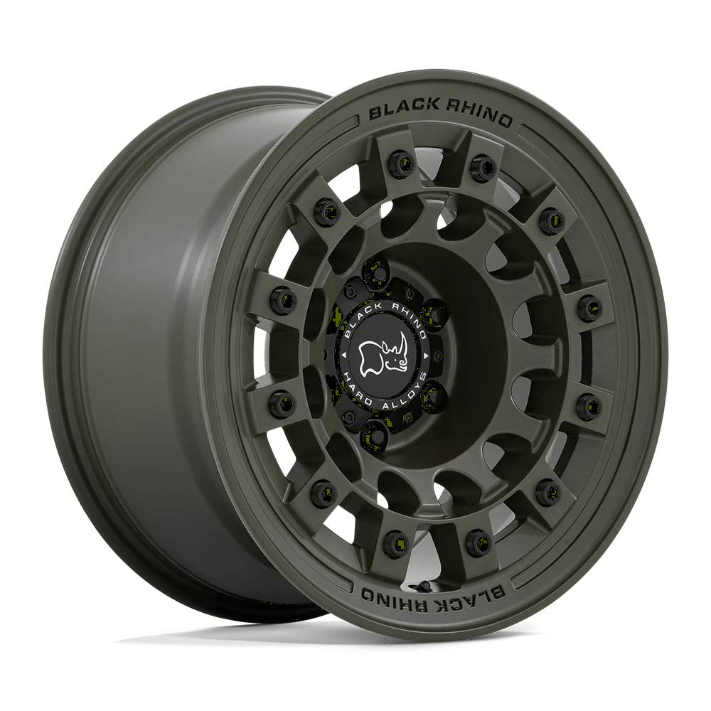 17x8 Black Rhino Fuji Olive Drab Green Wheel 6x5.5 (20mm)