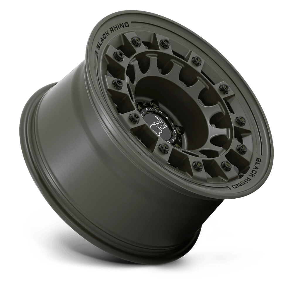 17x8 Black Rhino Fuji Olive Drab Green Wheel 6x5.5 (20mm)