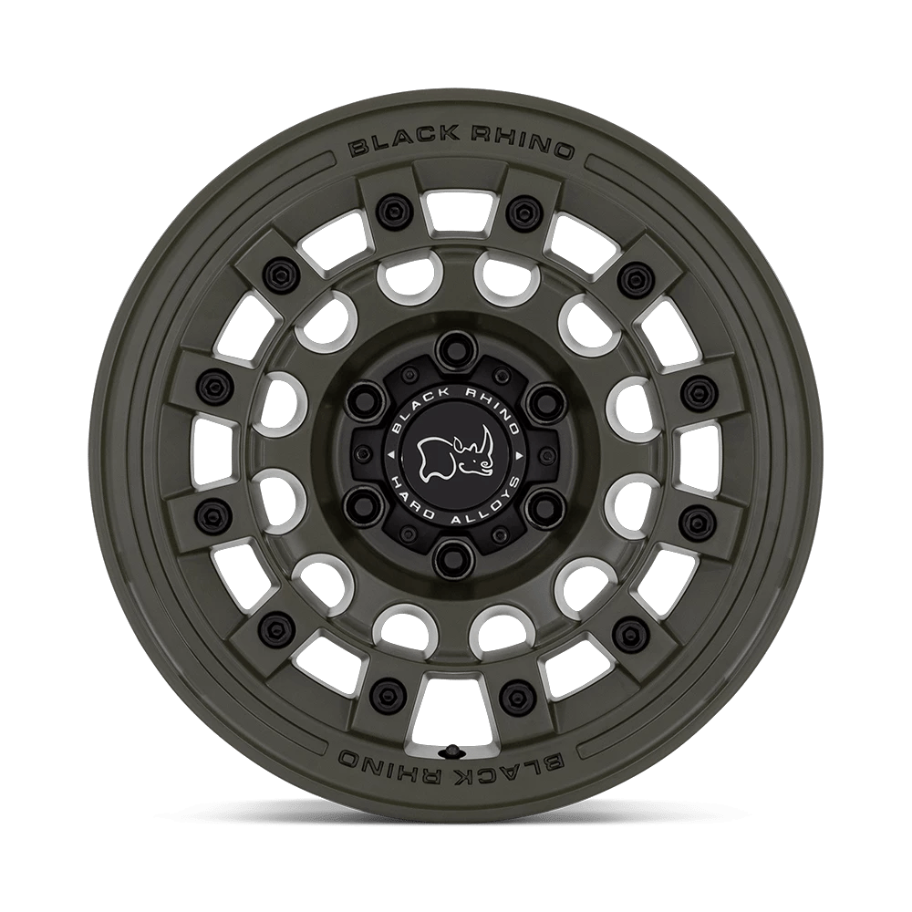 17x8 Black Rhino Fuji Olive Drab Green Wheel 6x5.5 (38mm)