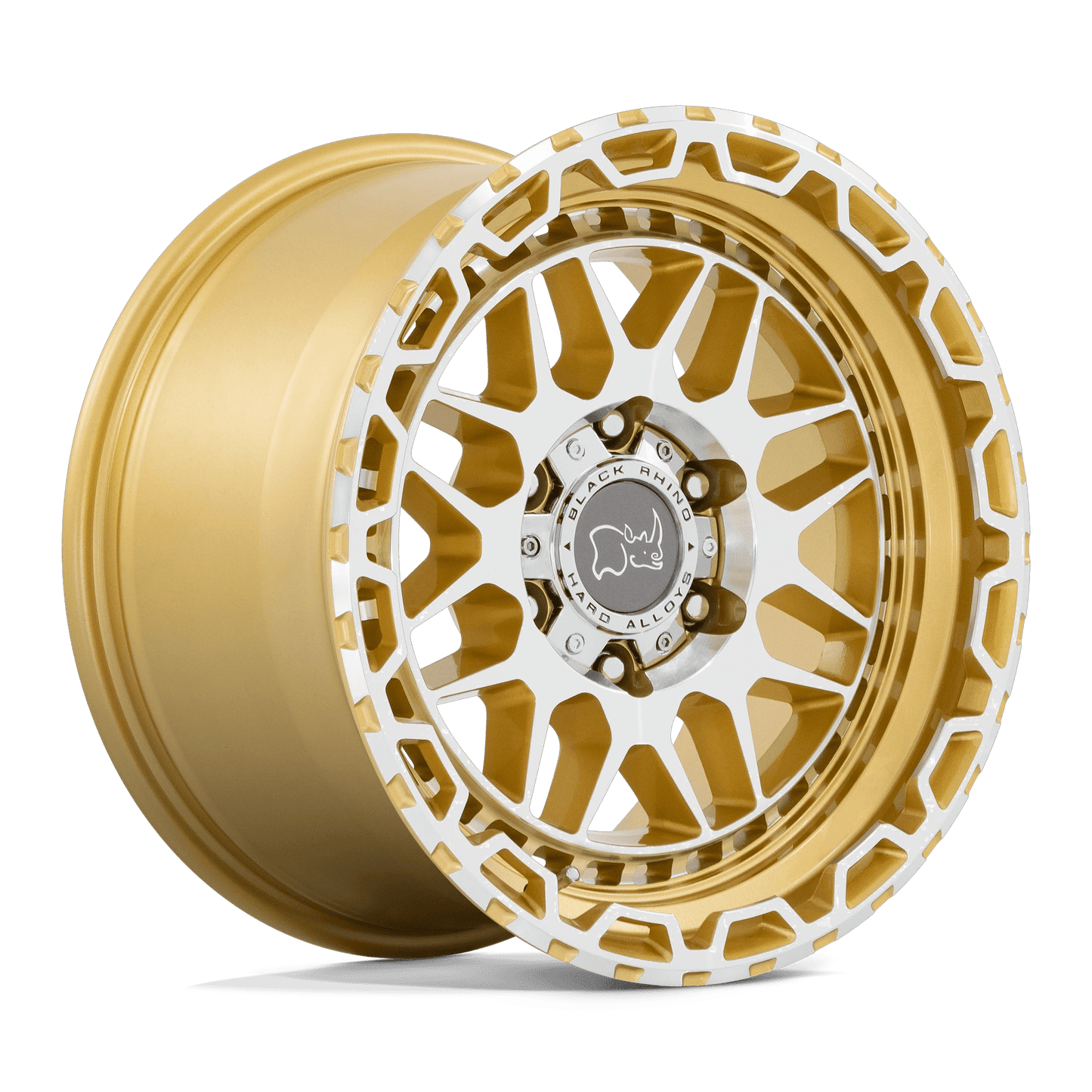 17x9.5 Black Rhino Holcomb Gloss Gold W/Mirror Face Wheel 6x135 (12mm)