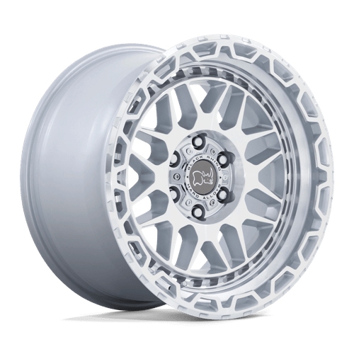 20x9.5 Black Rhino Holcomb Gloss Silver With Mirror Cut Face Wheel 6x5.5 (-18mm)