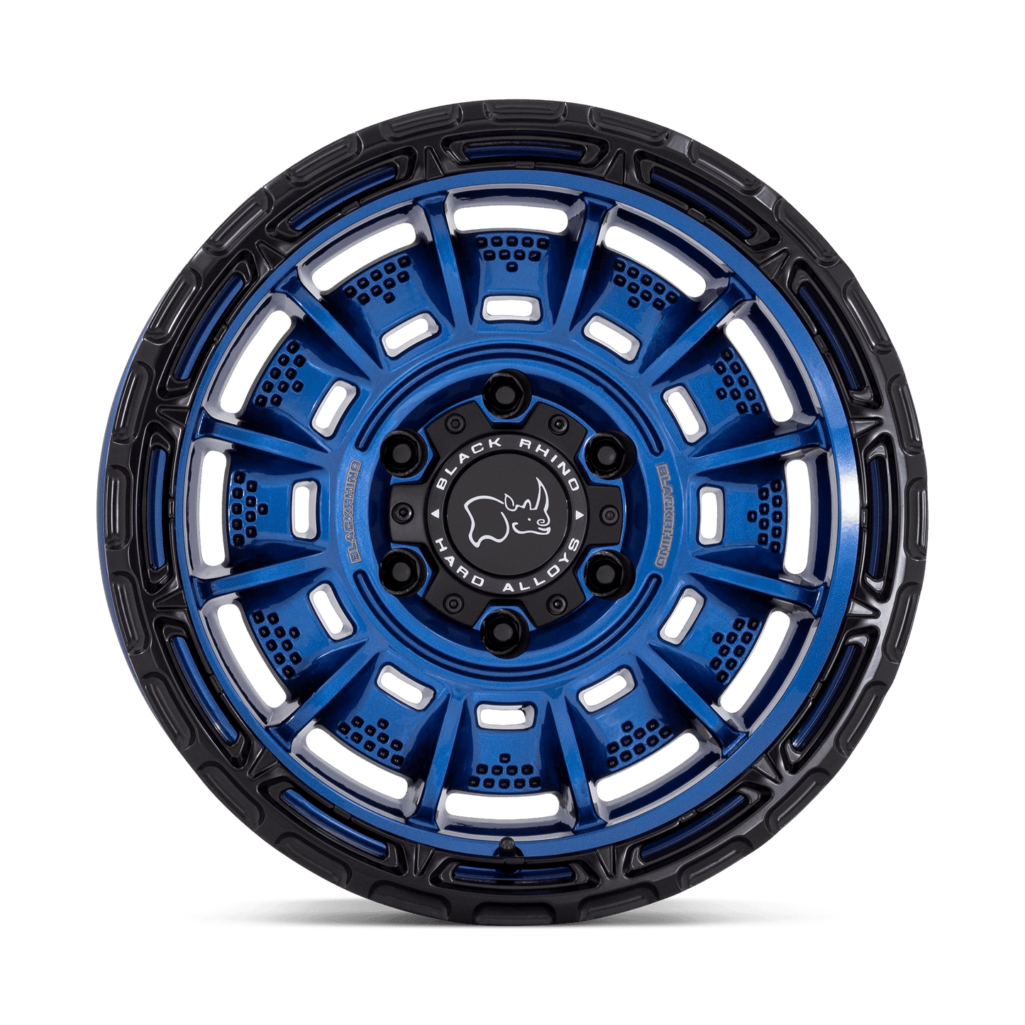 20x10 Black Rhino Legion Cobalt Blue With Black Lip Wheel 6x135 (-18mm)