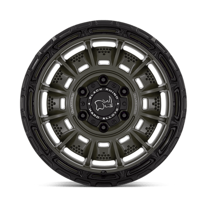 20x10 Black Rhino Legion Olive Drab Green With Black Lip Wheel 8x170 (-18mm)