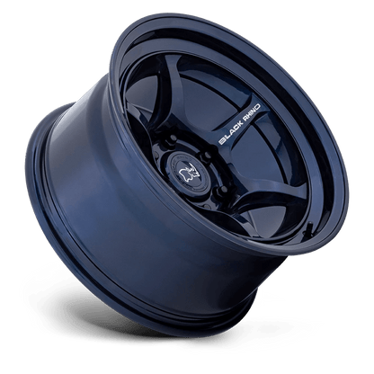 17x8.5 Black Rhino Shogun Gloss Midnight Blue Wheel 6x5.5 (-10mm)