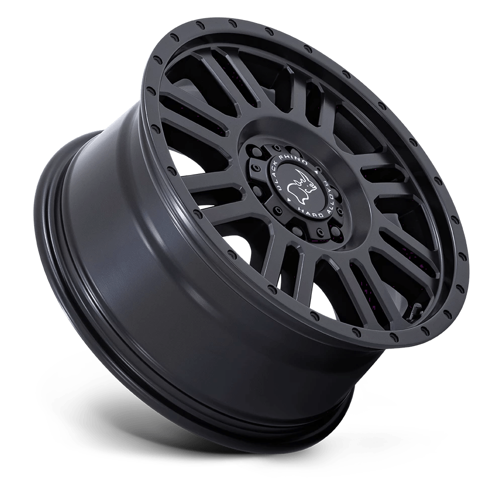 17x8 Black Rhino Yellowstone Matte Black Wheel 6x130 (45mm)