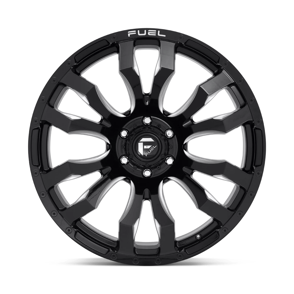 20x10 Fuel D673 Blitz Gloss Black Milled Wheel 6x5.5 (-18mm)