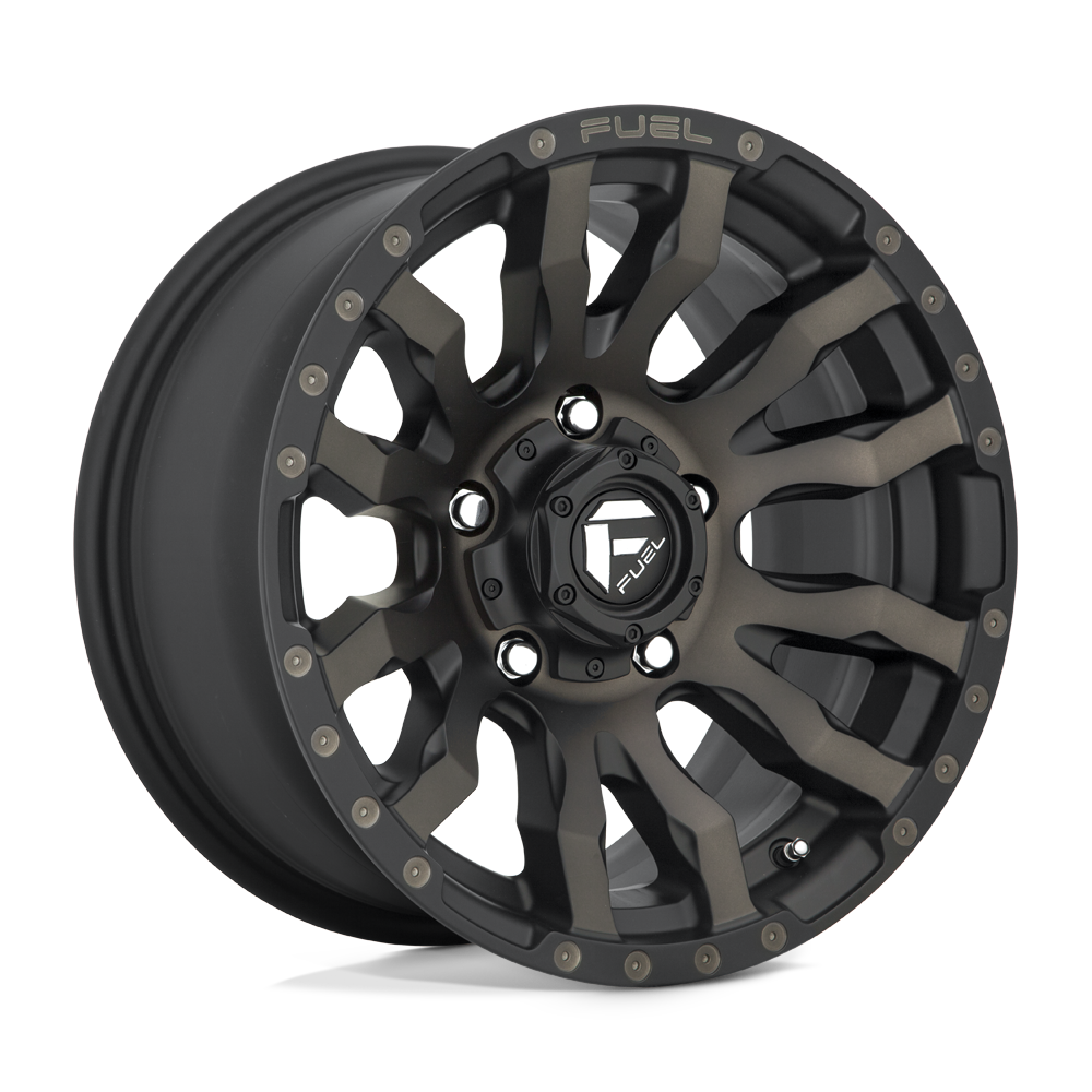 16x8 Fuel D674 BLITZ MATTE BLACK DOUBLE DARK TINT Wheel 5x5.5 (1mm)