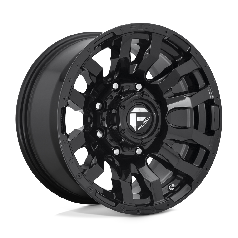 22x10 Fuel D675 BLITZ GLOSS BLACK Wheel 8x6.5 (-18mm)