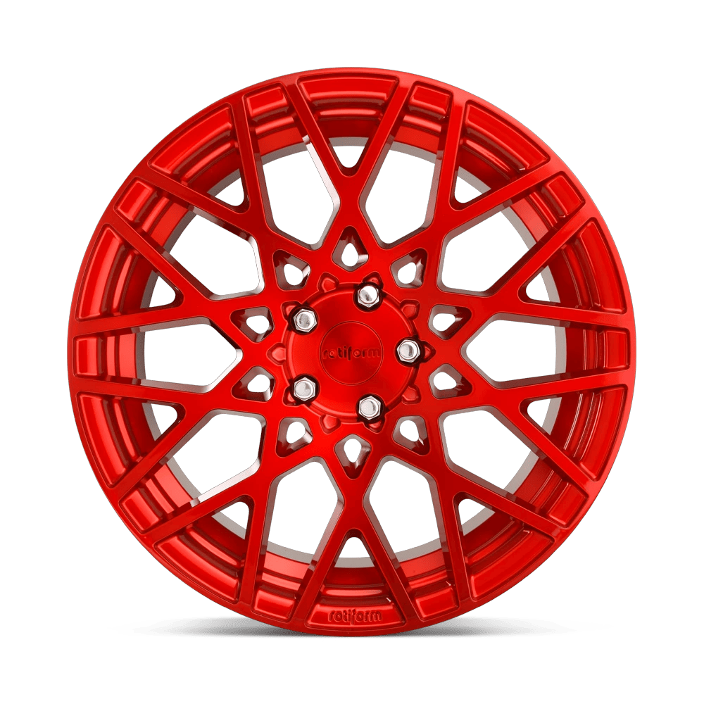 18x8.5 Rotiform R109 BLQ Candy Red Wheel 5x112 (45mm)