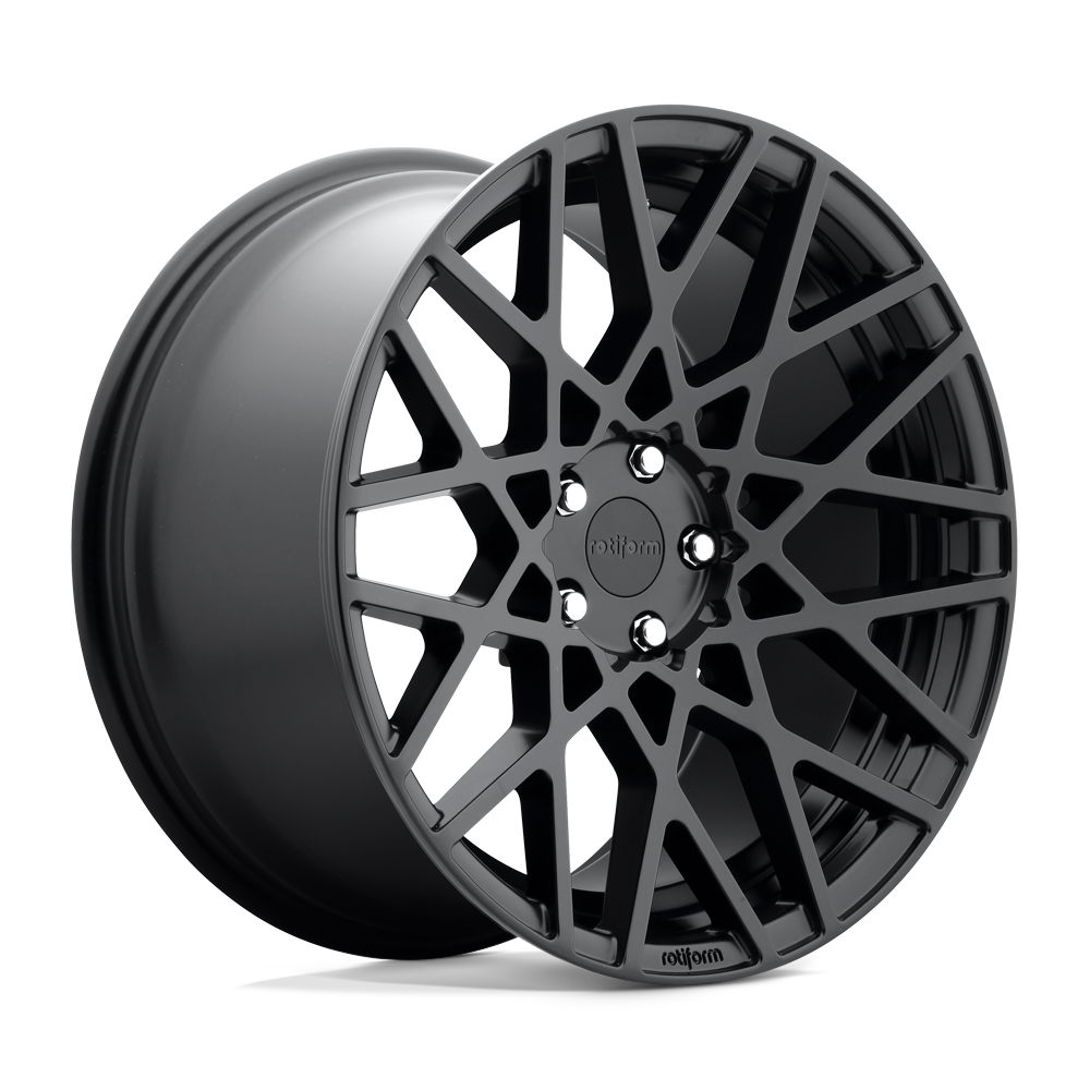 19x8.5 Rotiform R112 BLQ MATTE BLACK Wheel 5x112 (45mm)