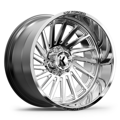 26x14 KG1 KC006 Boost Polished RIGHT DIRECTIONAL FORGED Wheel 8x180 (-76mm)
