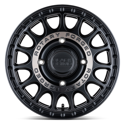 15x7 Black Rhino Sandstorm Semi Gloss Black Machined Tint UTV Wheel 4x156 (51mm)