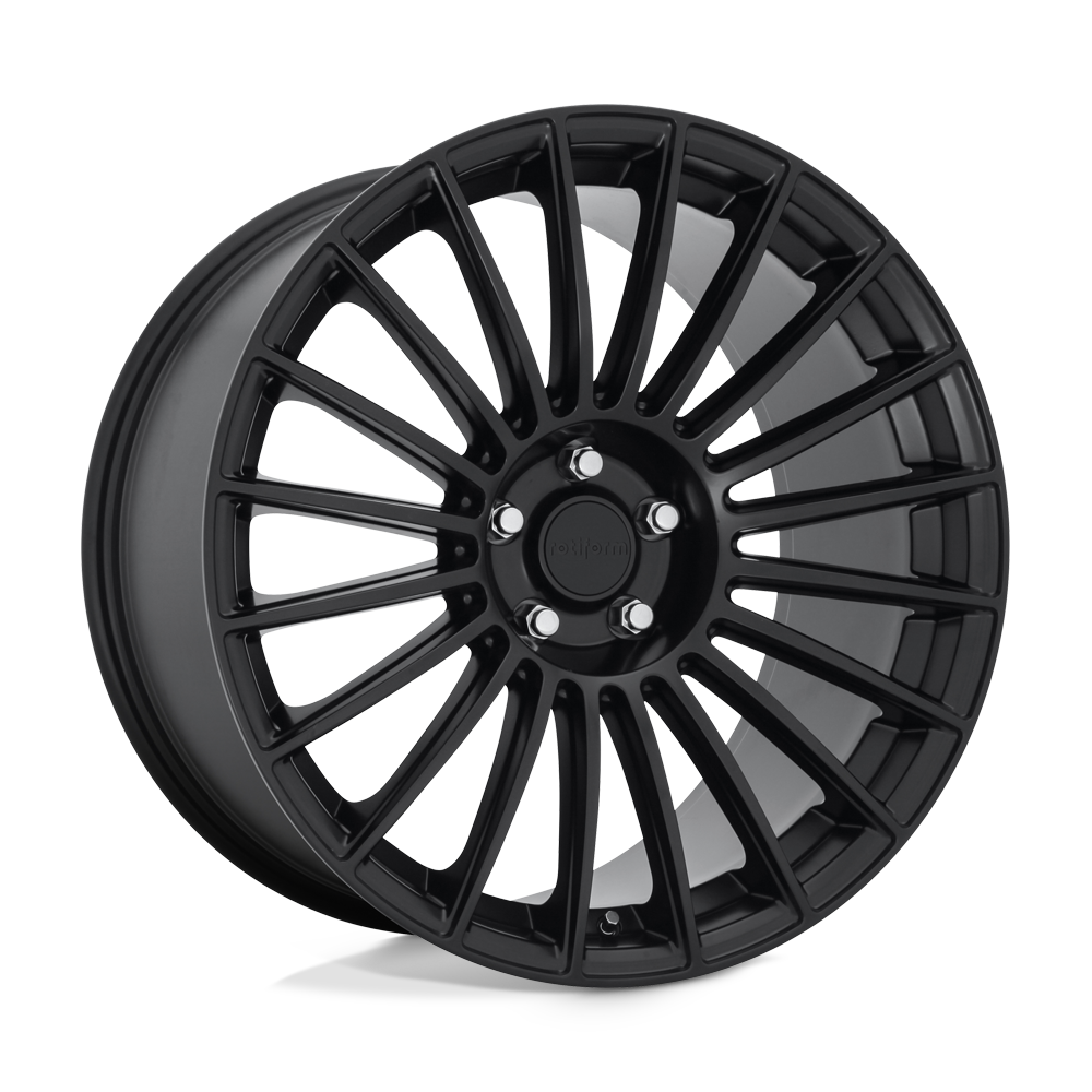 18x8.5 Rotiform R157 BUC MATTE BLACK Wheel 5x112 (45mm)