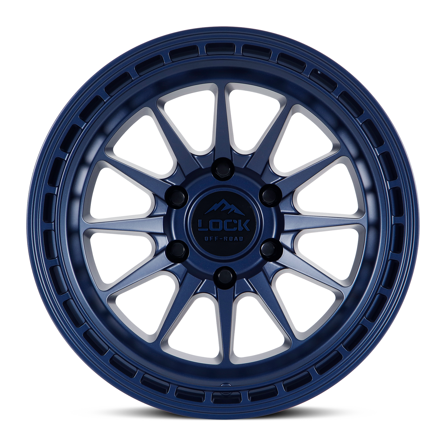 17x9 Lock Off-Road Baja Matte Blue Wheel 6x135 (-12mm)