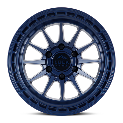 17x9 Lock Off-Road Baja Matte Blue Wheel 6x135 (-12mm)