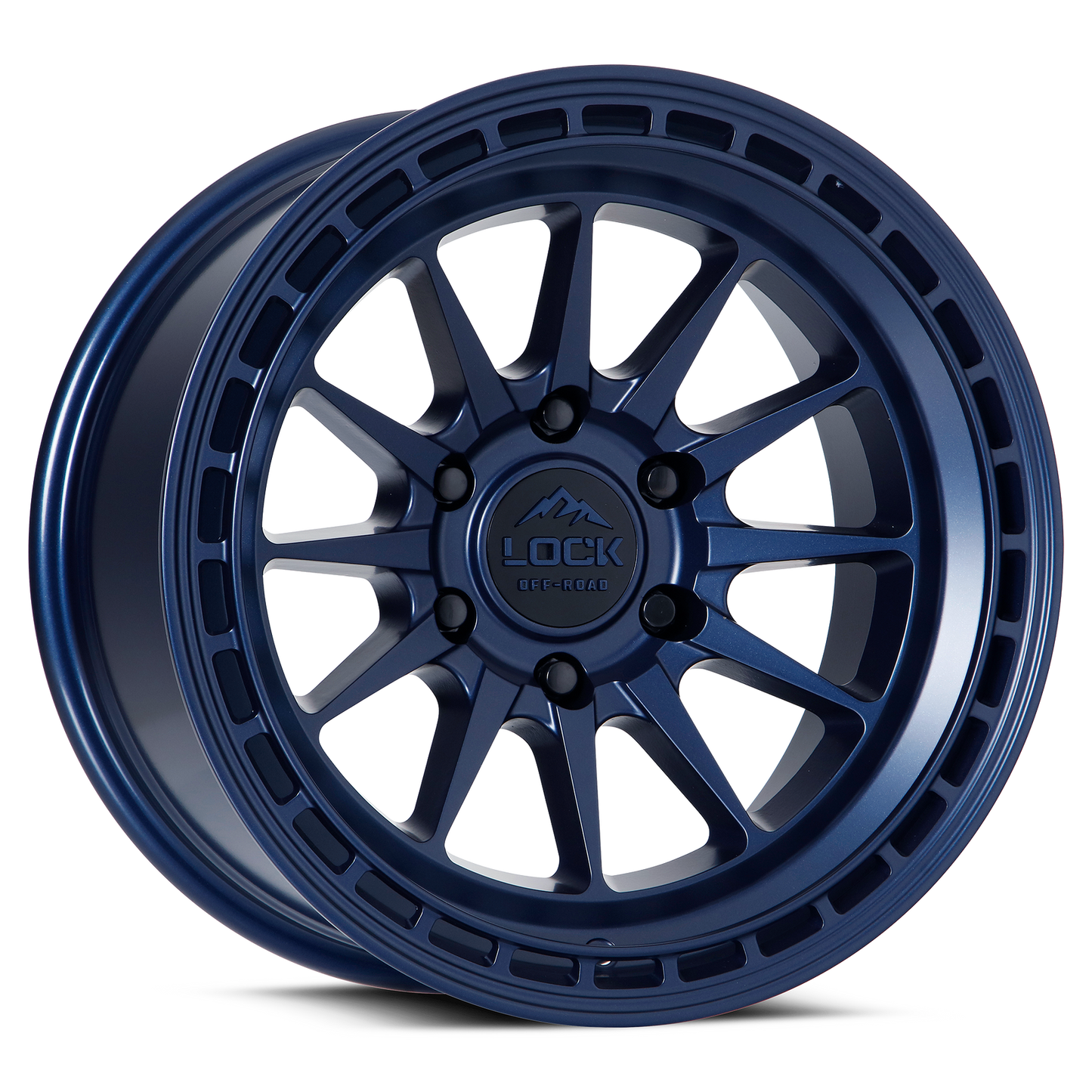 17x9 Lock Off-Road Baja Matte Blue Wheel 6x135 (-12mm)