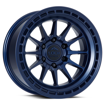 17x9 Lock Off-Road Baja Matte Blue Wheel 6x135 (-12mm)