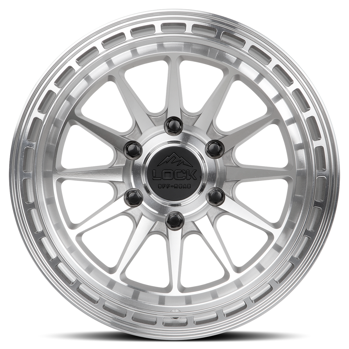 17x9 Lock Off-Road Baja Machine With Clear Coat Wheel 6x5.5 (-12mm)